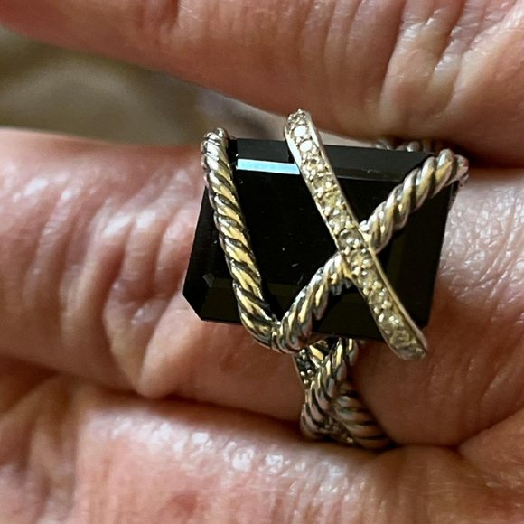 David Yurman Diamond Cable Wrap Ring - Picture 6 of 6